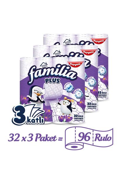 Familia Plus Parfümlü Tuvalet Kağıdı Jumbo Paket 96 Rulo - 2