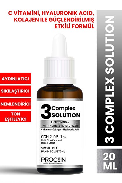 PROCSIN Aydınlatıcı Sıkılaştırıcı Nemlendirici 3 Complex Solution