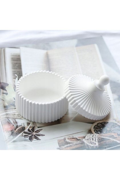 Stylish Covered Decorative Concrete Organizer / box / Jewelry