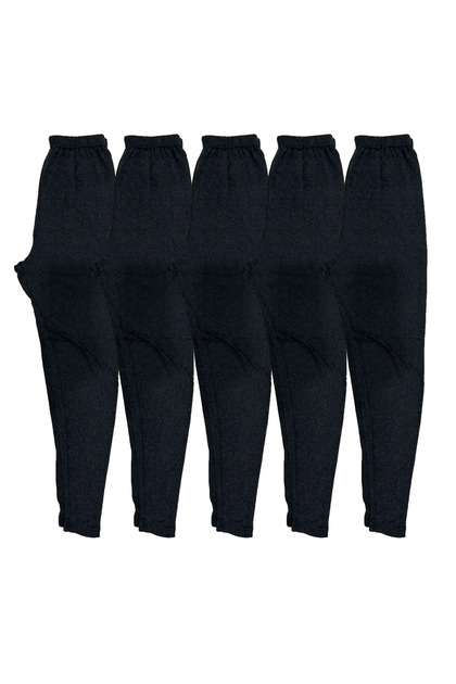 5-Piece Black Comfortable Soft Underwear Leggings, Underpants, Underpants Pajamas, Winter Underwear