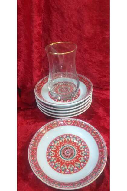 Isfahan hubysan dream 6 pcs tea plate cerez plate