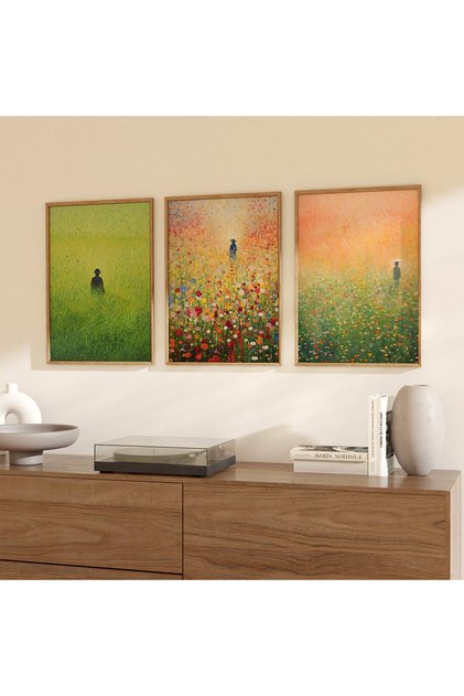 Framed Painting Set Poppy Tarla