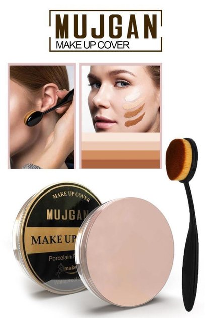 Make Up Cover Porselen Kapatıcı 212 Klasik Kaşık Fırça