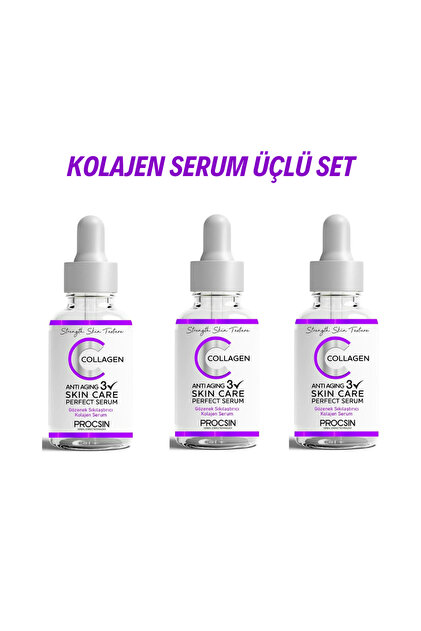 PROCSIN Yaşlanma Ve Kırışıklık Karşıtı Kolajen Serum 20 ml (3 adet