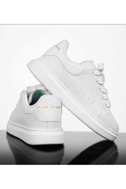 POLENS Unisex Beyaz Spor Ayakkabı Sneaker - 3