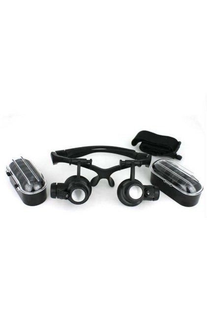 Glasses Magnifier with 4 Lenses for Repairers in the Shape of Glasses