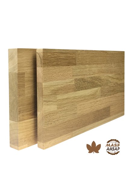 Meşe Ahşap Plaka - 1. Sınıf Masif Panel Eni 10cm - Boyu 60cm - Kalınlığı 18mm