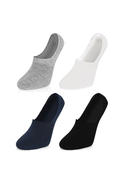 6-Piece Summer Silicone Toe Seamless Men's Ballerina Socks Invisible Socks