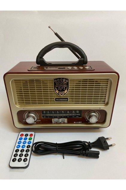 Meier Bluetoothlu Kumandalı Usb Nostalji Radyo Tfcard 111btt