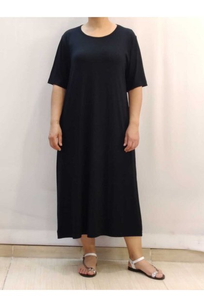 Short Sleeve Black Dress