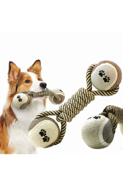 Easy Pet Küçük Ve Orta Irklar Için Köpek Halat Top Oyuncak Diş Çıkarma - 1