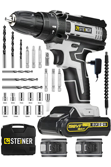 STEİNER Alman 198 Vf 10 Ah Darbeli Metal Dişli Şanzıman Çift Akülü