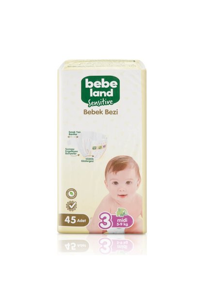 Sensitive Bebek Bezi Midi 3 Numara 45 li