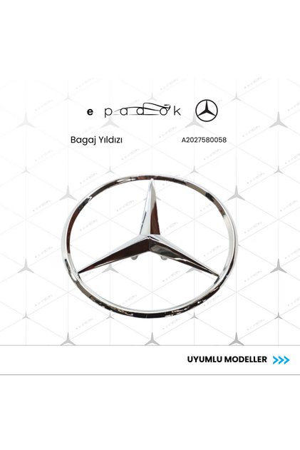 Mercedes C Serisi W202 Bagaj Yıldızı