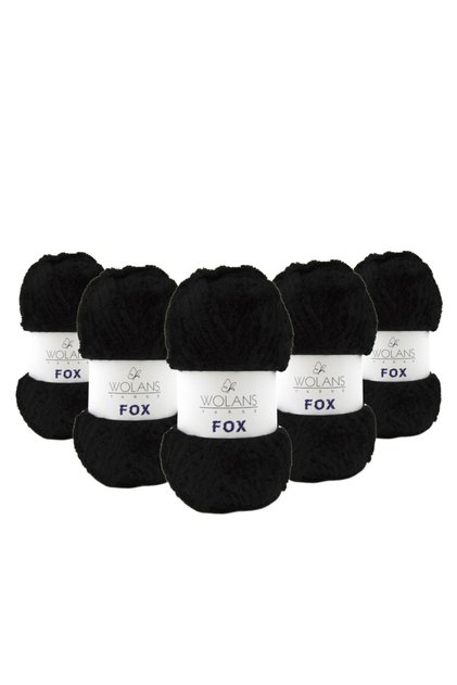 Fox Örgü Ipi Siyah 5 Li Paket 11010