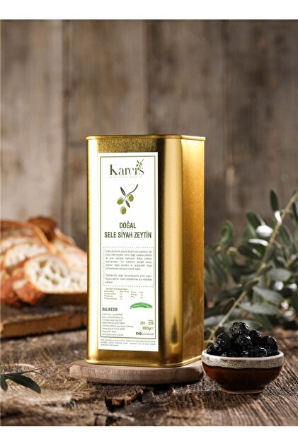 Karci's Extra Virgin Olive Oil Doğal Siyah Sele Zeytin 1 Kg
