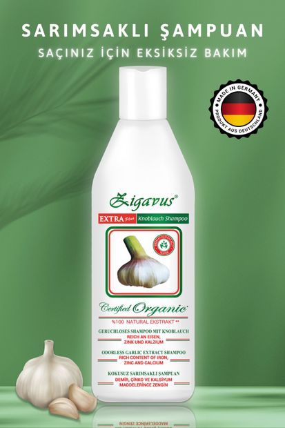 Zigavus Extra Plus Saç Dökülmelerine Karşı Kokusuz Sarımsaklı Şampuan 3 Al 2 Öde - 2