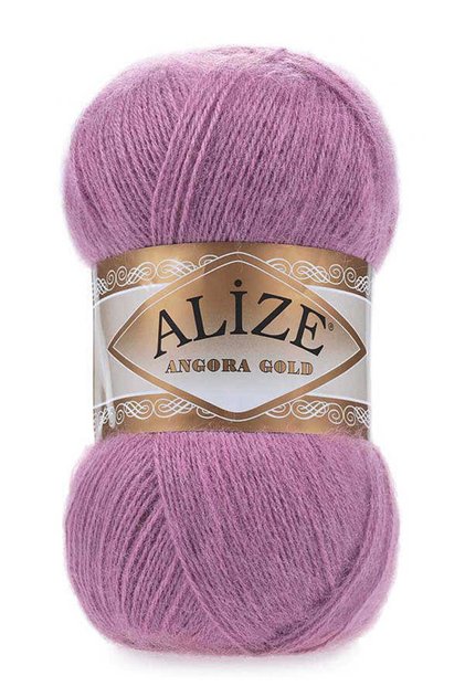 Angora Gold 28 - Dark Pink Melange 100 Gr. Single