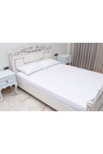 100% Cotton Combed Elastic Sheet Pillowcase (WHITE)