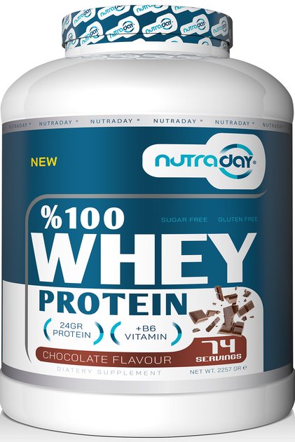 Whey Protein 2257 gr Çikolata Aromalı Protein Tozu 24 gram Protein 74 Servis