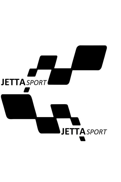 jetta sport Sticker Paste 30cmx11cm MMD232