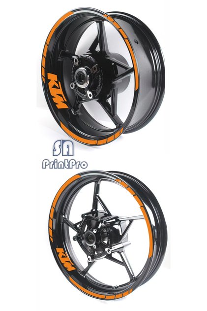 Ktm Duke Rc Jant Şeridi Etiket Sticker, Ktm Jant Serıt