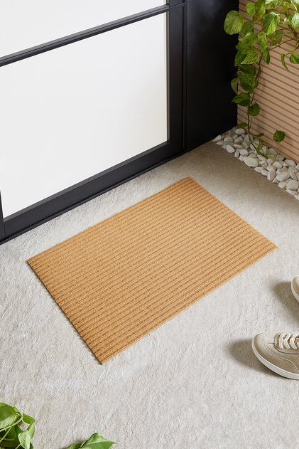 288 g Non-Slip Base Beige Color Multi-Purpose Decorative Interior Exterior Door Front Mat 40x60