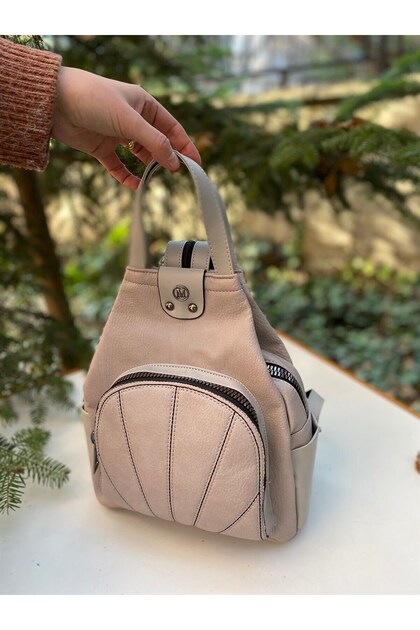 Bag Women's Backpack Model Mv059 Light Gray