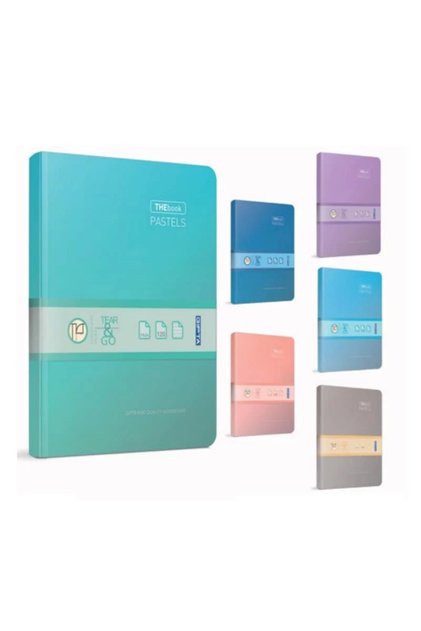 GIPTA THE BOOK PASTELS HARDCOVER NOTEBOOK 20x28 Striped 200 SHEETS (3304)