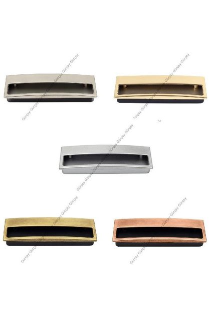 Gömme Çekmece Kapak Kulpu 96mm Antik Sarı