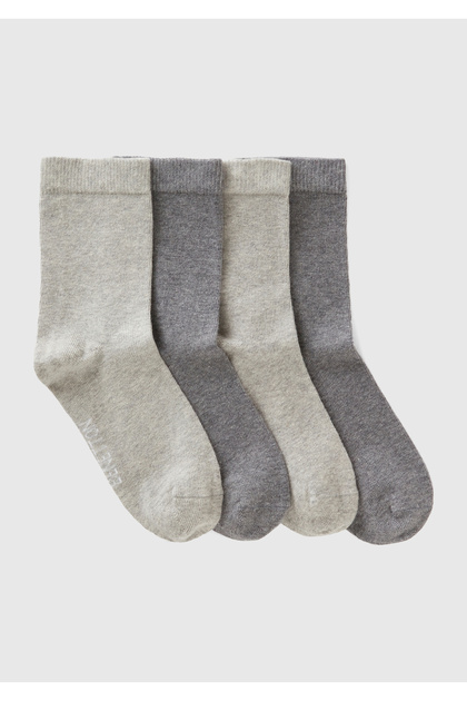 Boy's Gray 4-Piece Sock Socks