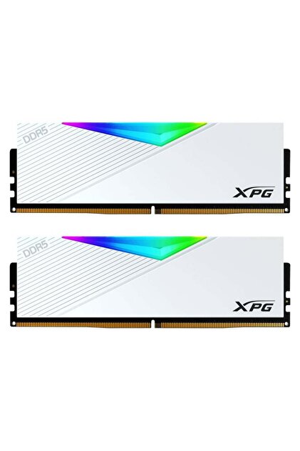 XPG 32GB (2x16GB) Lancer Beyaz DDR5 6000MHz CL30 1.35V RGB PC Ram