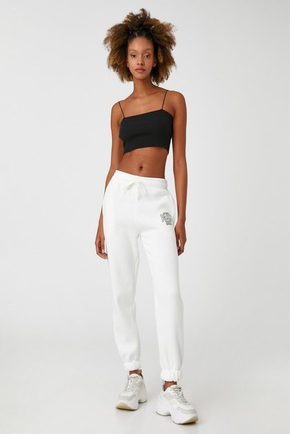 Women's Ecru Sweatpants