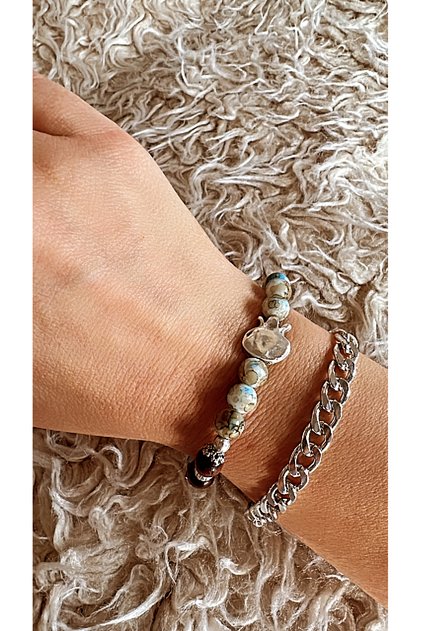 Pomegranate motif Bohemian bracelet