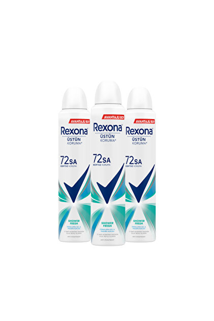 Rexona Kadın Sprey Deodorant Shower Fresh 72 Saat Kesintisiz Üstün Koruma 200 ml X3 - 3
