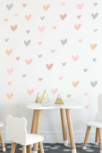 Pastel Kalpler Tamamlayıcı Ürün (pastel Gökkuşağı Setle Uyumlu) Çocuk Odası Duvar Sticker
