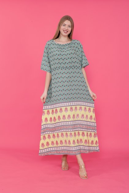 Rochie țesută damă cu mânecă scurtă