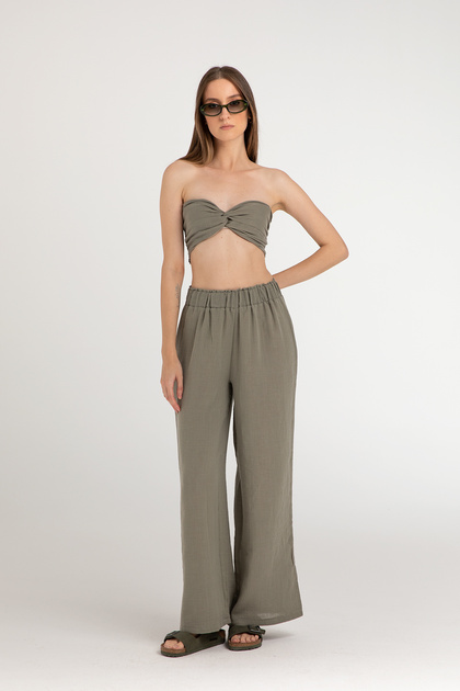 Muslin Trousers Khaki