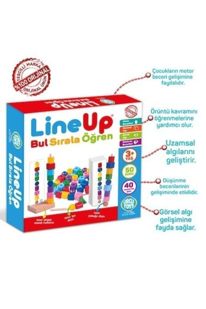 Circle Toys Line Up ipe Ve Çubuğa Boncuk Ve Şekil Dizme Oyunu - 2