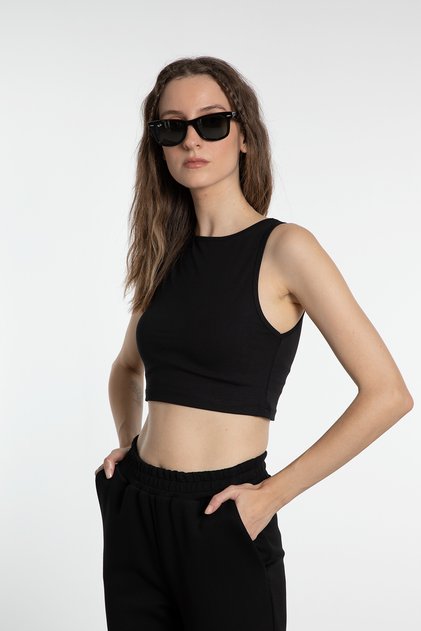 Cotton Body Tank Black