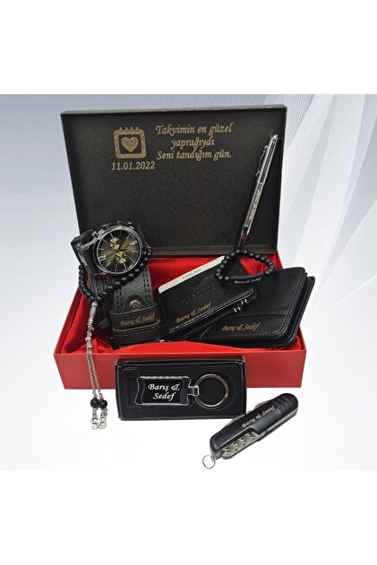 HediyesiBizden KİŞİYE ÖZEL ERKEK HEDİYE SETİ (KEMER-SAAT-CÜZDAN