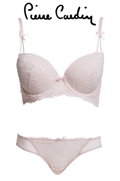 Women's Powder 4031 Milan Underwire Supported Lace Bra Set