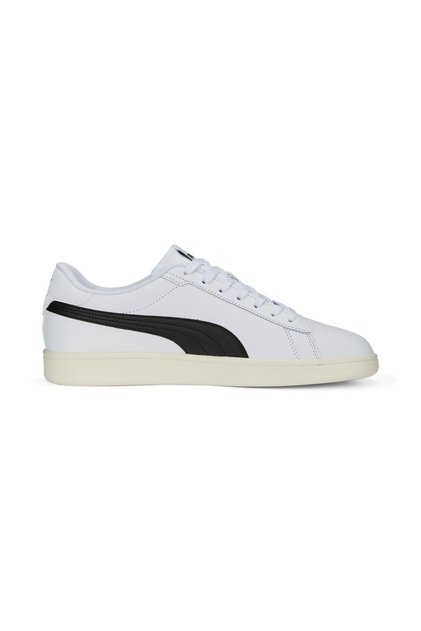 390987-11 Puma Puma Smash 3.0 L Unisex Spor Ayakkabı White-Black-Gold