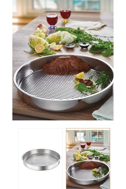 Stainless Steel Raw Meatball Tray Lux 44 Cm