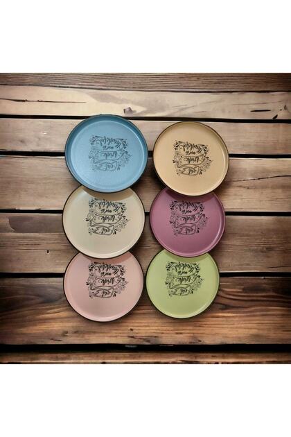 KERAMİKA 6-PIECE CAKE PLATE NORDIC MOTOL
