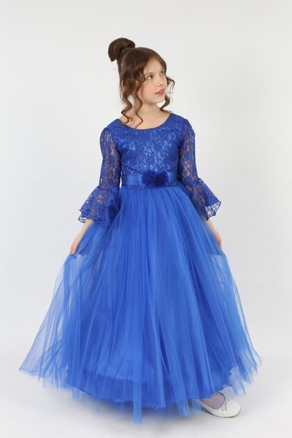 Girl's Tarlatan Evening Dress Wedding Night Dress