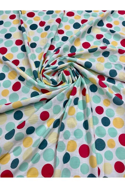 polka dot woven piece fabric/flamed linen fabric (width: 145 cm)
