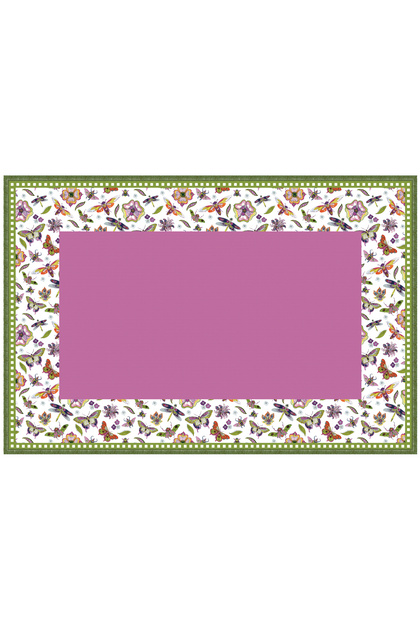 Amazzonia Stain-Repellent Table Cloth Pink