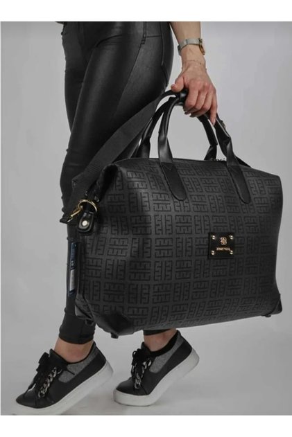 Unisex Navy Blue Hand and Adjustable Shoulder Strap Bag (Suitable for Short Travels)