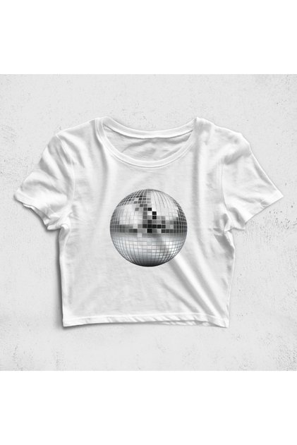 Disco Ball Croptop T-Shirt